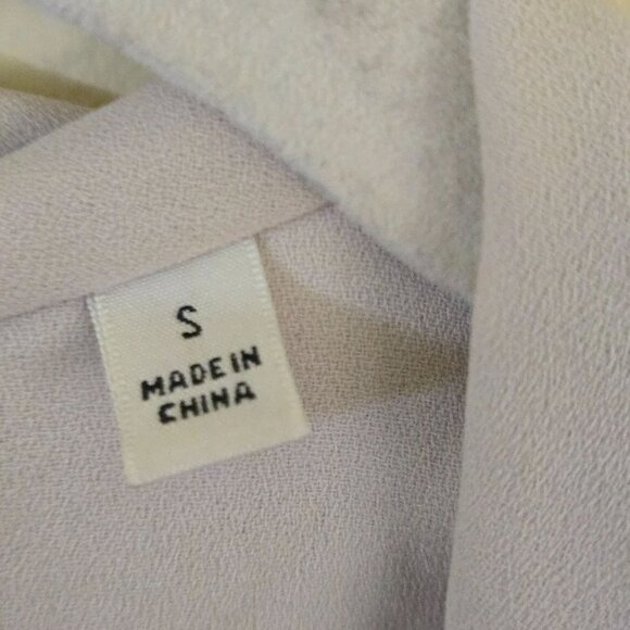 Aritzia Wilfred Beige Lightweight Tie Front/ Back Long Line Jacket Robe Size S - Picture 6 of 8